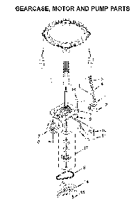 Gearcase, motor and pump parts Diagram and Parts List for 11022352512  Kenmore Washer