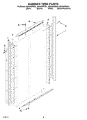 CABINET TRIM Diagram and Parts List for KSSS42FKW01  KitchenAid Refrigerator