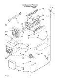 ICEMAKER Diagram and Parts List for 2VGD23DQFW00  Whirlpool Refrigerator