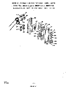 Control Panel Diagram and Parts List for 2883*10  Roper Range