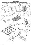 UNIT PARTS Diagram and Parts List for KSCS25FSMS01  KitchenAid Refrigerator