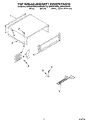 TOP GRILLE AND UNIT COVER Diagram and Parts List for KSSS42FKX00  KitchenAid Refrigerator
