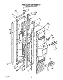 FREEZER DOOR Diagram and Parts List for KSSS42DWX01  KitchenAid Refrigerator
