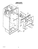 LINER Diagram and Parts List for ET20GKXXW00  Whirlpool Refrigerator