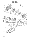 UNIT Diagram and Parts List for CAW05A1A1  Whirlpool Air Conditioner