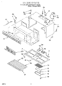 CABINET Diagram and Parts List for MH9115XBQ5  Whirlpool Microwave