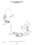 FILL AND OVERFILL Diagram and Parts List for 4KUDC220T1  KitchenAid Dishwasher