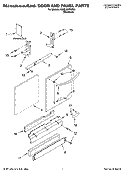 DOOR AND PANEL PARTS Diagram and Parts List for KUDL02FRSS0  KitchenAid Dishwasher