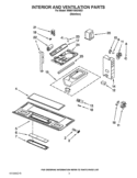 INTERIOR AND VENTILATION PARTS Diagram and Parts List for WMH1164XWS3  Whirlpool Microwave