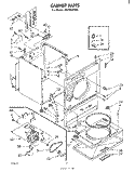 SECTION Diagram and Parts List for LE5720XPW0  Whirlpool Dryer