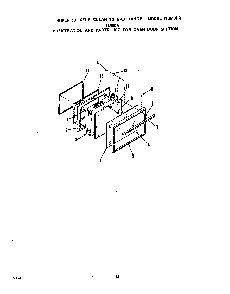 Oven Door Diagram and Parts List for 1346*0A  Roper Range