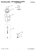 JAR ASSEMBLY PARTS Diagram and Parts List for KPCB348S  KitchenAid Blender