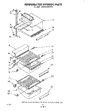 REFRIGERATOR INTERIOR Diagram and Parts List for EHD253SMWR0  Whirlpool Refrigerator