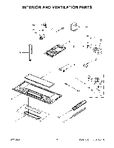 04 - Interior And Ventilation Parts Diagram and Parts List for YWMH31017HZ4  Whirlpool Microwave