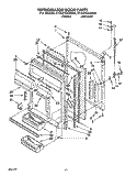 REFRIGERATOR DOOR Diagram and Parts List for ET22PKXAN00  Whirlpool Refrigerator
