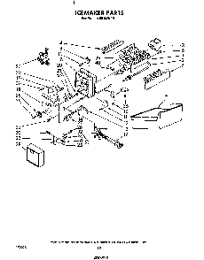 Ice Maker Diagram and Parts List for 8614*0B  Roper Refrigerator