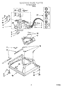 MACHINE BASE PARTS Diagram and Parts List for IJ44001  Inglis Washer