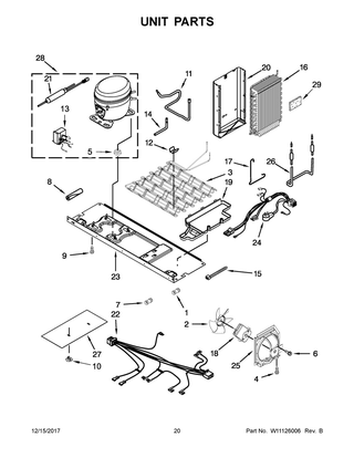 Part Location Diagram of W10780378 Whirlpool COMPRESSOR