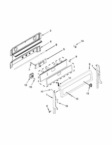 Control Panel Parts Diagram and Parts List for YIES900DS02  Whirlpool Range