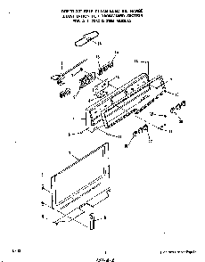 Backguard Diagram and Parts List for 2364*1A  Roper Range