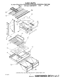 SHELF Diagram and Parts List for ET20AKXSW06  Whirlpool Refrigerator