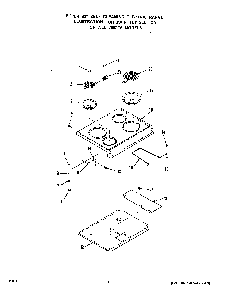 Main Top Diagram and Parts List for 2382*2A  Roper Range