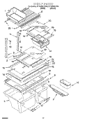SHELF, OPTIONAL Diagram and Parts List for ET18MMXJW00  Whirlpool Refrigerator