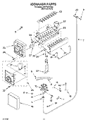 ICEMAKER Diagram and Parts List for KBRP36FKS00  KitchenAid Refrigerator