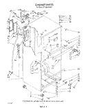 CABINET Diagram and Parts List for ET18ZKXTG01  Whirlpool Refrigerator