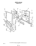 DOOR Diagram and Parts List for 8577L00  Roper Dishwasher