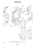 DOOR Diagram and Parts List for DP3000XRN3  Whirlpool Dishwasher