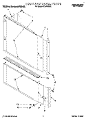 DOOR AND PANEL Diagram and Parts List for KUDP230Y2  KitchenAid Dishwasher