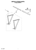 INSTALLATION PARTS Diagram and Parts List for ACE244PT0  Whirlpool Air Conditioner