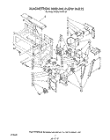 MAGNETRON AND AIR FLOW Diagram and Parts List for KHMS105WWH0  KitchenAid Microwave