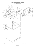 TOP AND CABINET , LITERATURE AND OPTIONAL Diagram and Parts List for LA5320XTF0  Whirlpool Washer