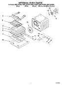 INTERNAL OVEN Diagram and Parts List for KEBC107KBS0  KitchenAid Range