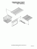 FREEZER SHELF PARTS Diagram and Parts List for KSSO48QTB04  KitchenAid Refrigerator