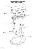 COLOR VARIATION PARTS Diagram and Parts List for KP26M1XCE4  KitchenAid Mixer