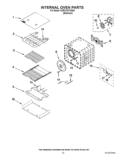 INTERNAL OVEN PARTS Diagram and Parts List for KDRU707VSS04  KitchenAid Range
