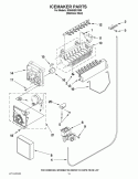 ICEMAKER PARTS Diagram and Parts List for ID5HHEXVS05  Whirlpool Refrigerator