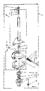 Brake And Drive Tube Diagram and Parts List for LA9800XSN2  Whirlpool Washer