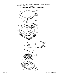 Door Lock Diagram and Parts List for F8558*0  Roper Range
