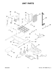 09 - Unit Parts Diagram and Parts List for WRS312SNHM08  Whirlpool Refrigerator