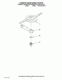 LOWER WASHARM PARTS Diagram and Parts List for GU2275XTVY3  Whirlpool Dishwasher