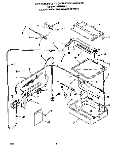 Burner Diagram and Parts List for B8758B1  Roper Wall Oven