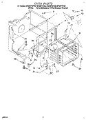 OVEN Diagram and Parts List for RF305PXDZ0  Whirlpool Range
