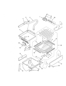 Evaporator/ice Cutter Grid/water Parts Diagram and Parts List for BR51IMWA0  Whirlpool Ice Maker