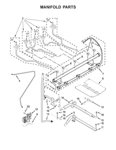 Part Location Diagram of W10804385 Whirlpool MANIFOLD