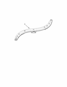 Lower Washarm Parts Diagram and Parts List for 66513044K113  Kenmore Dishwasher
