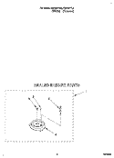 SEALED BURNER, OPTIONAL Diagram and Parts List for FGP357YW2  Whirlpool Range